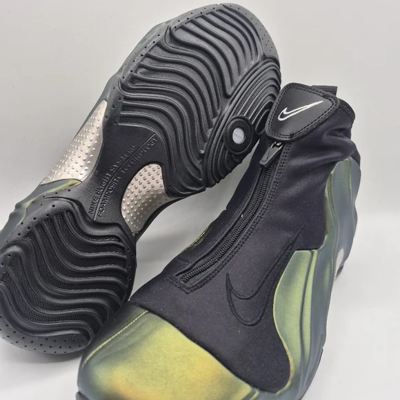Nike Flightposite Size 9 Mens FV5582-700 Green Goblin Basketball Shoes New